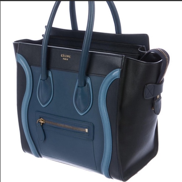 SOLD ON OTHER APP Celine Blue Multi Micro Tote - Picture 2 of 16